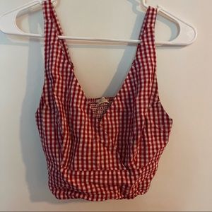 Pin up girl red checkered top 💋